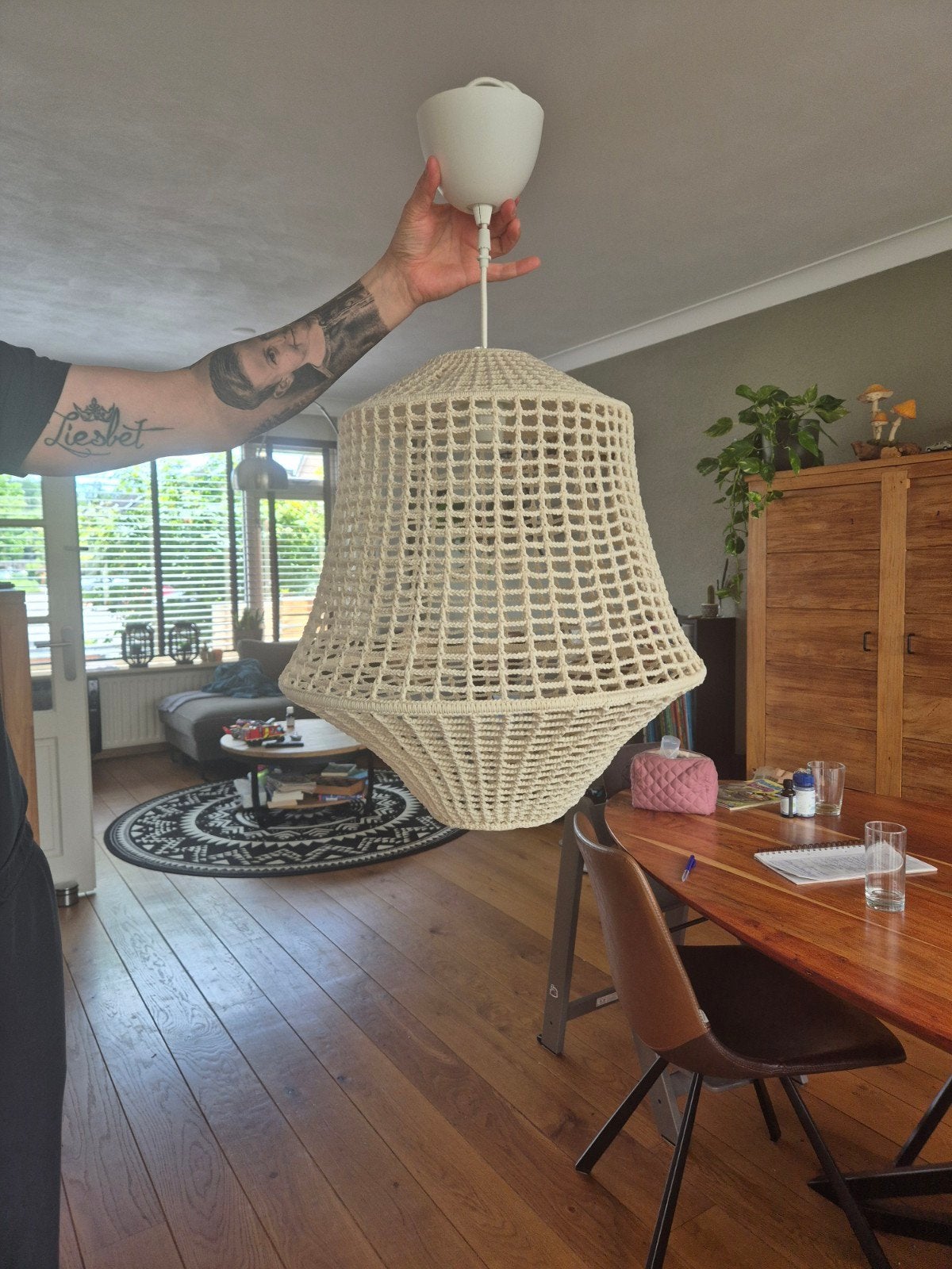 Ikea limited retro collectie hanglamp Piet Hein Eek, Huis en Inrichting, Ophalen of Verzenden, Zo goed als nieuw, Minder dan 50 cm