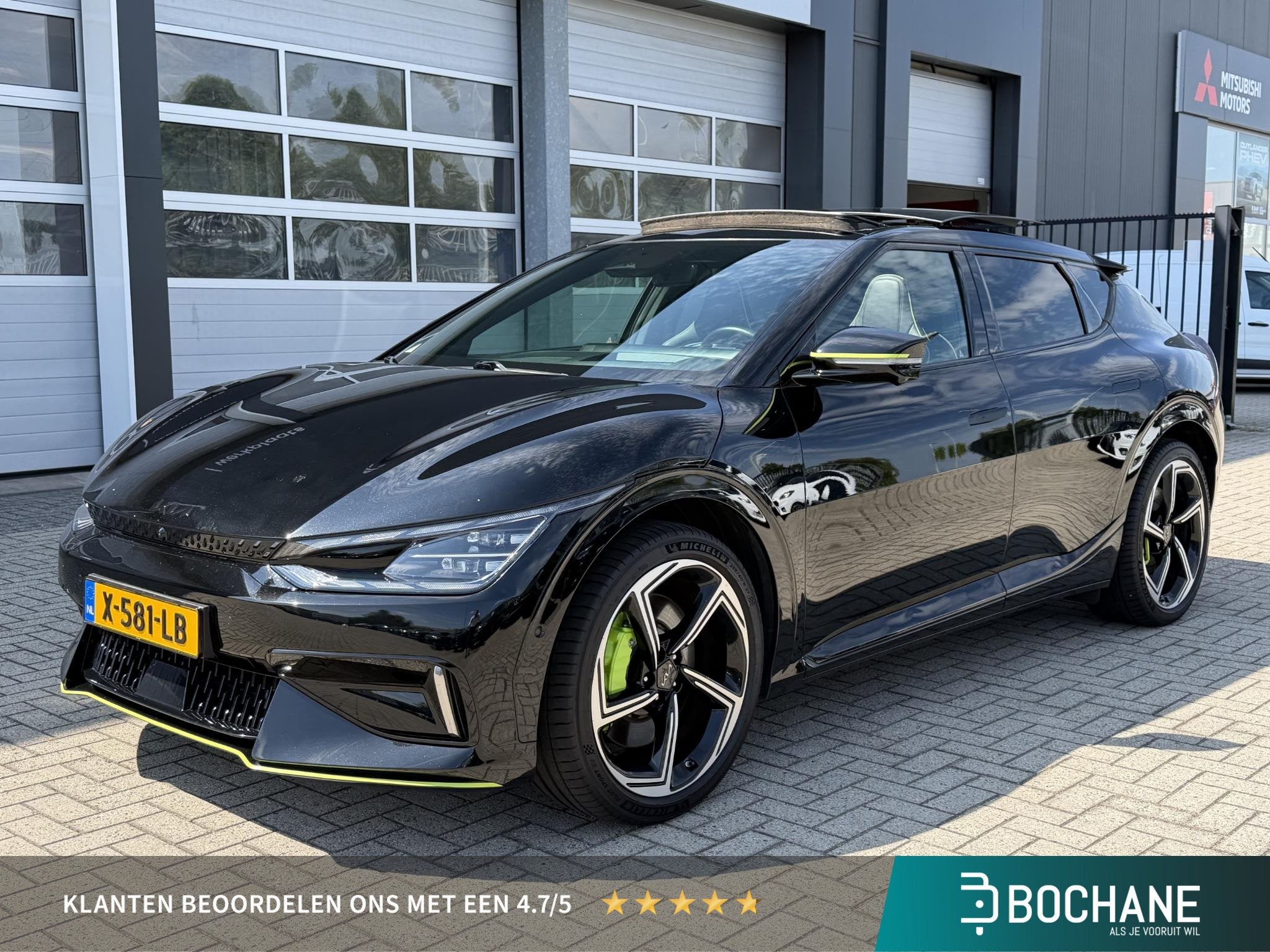 Kia EV6 GT AWD 77.4 kWh | 97% SoH | 585 Pk! | Stoel- en stuu, Auto's, Kia, Met garantie (alle), Alcantara, Origineel Nederlands