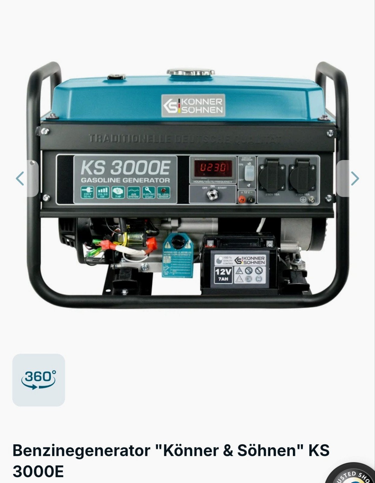 Nieuwe Konner & Sohnen KS 3000E Benzine Generator -, Ophalen, Nieuw