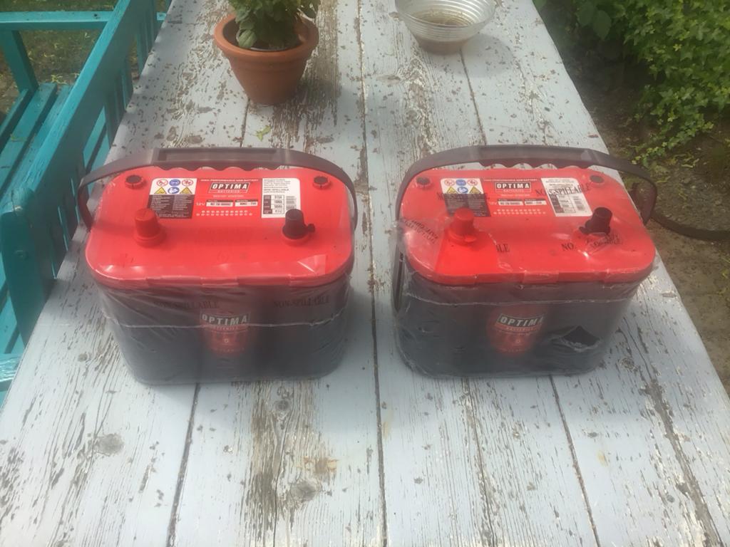 Optima Redtop Startaccu 12V 50Ah 815A (2 stuks), Ophalen, Nieuw, Universele onderdelen