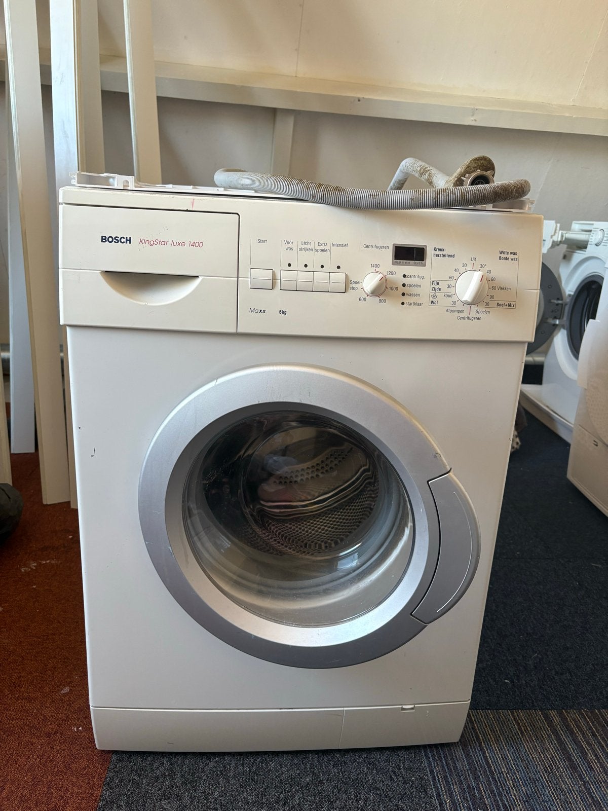 DIT WEEKEND OPHALEN Bosch KingStar luxe 1400 wasmachine, Ophalen, Gebruikt, Voorlader, 85 tot 90 cm