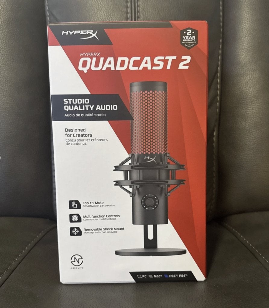 HyperX QuadCast 2 NIEUW in doos, Muziek en Instrumenten, Microfoons, Ophalen of Verzenden, Nieuw, Overige typen