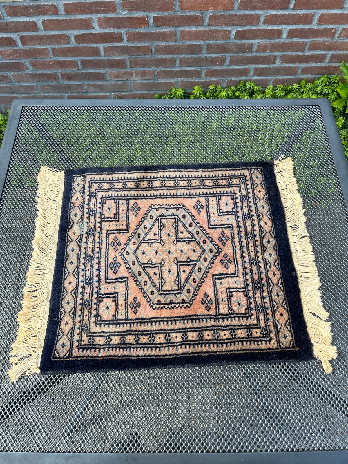 Vintage Perzisch tapijtje - Handgeknoopt, Huis en Inrichting, Stoffering | Tapijten en Kleden, Ophalen, Minder dan 50 cm, Gebruikt