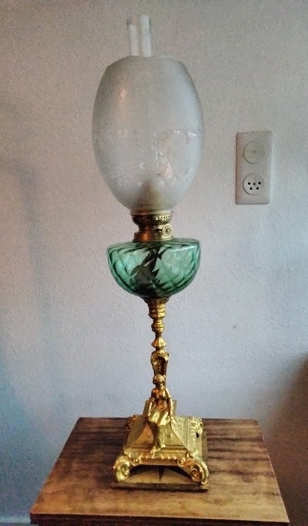 Franse olielamp, Ophalen