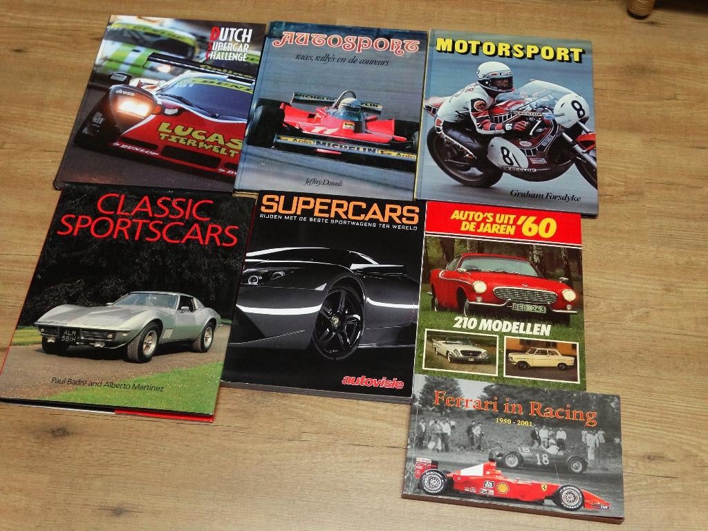 Partij autoboeken nieuwstaat autosport vintage racing F1, Ophalen of Verzenden, Zo goed als nieuw, Algemeen