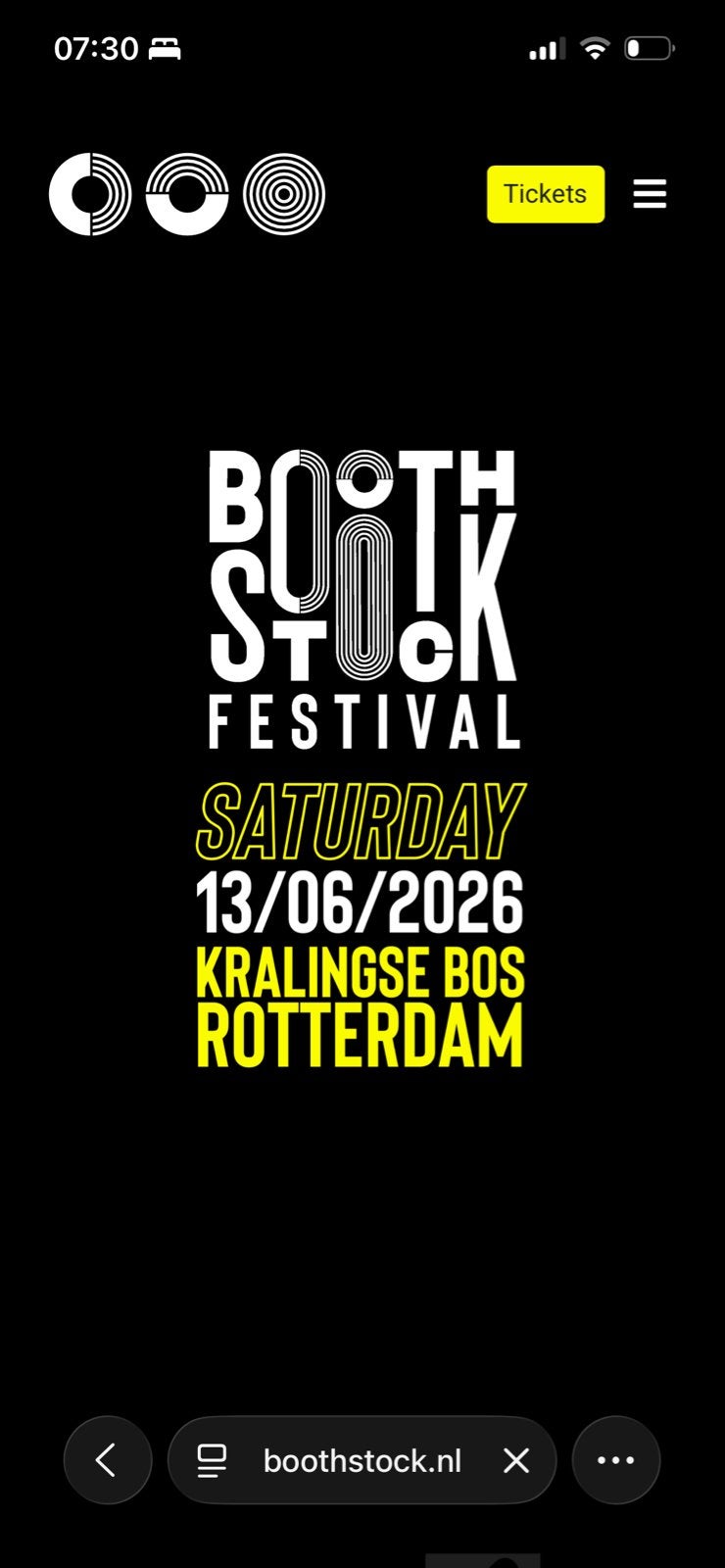 2 boothstock tickets te koop, Twee personen
