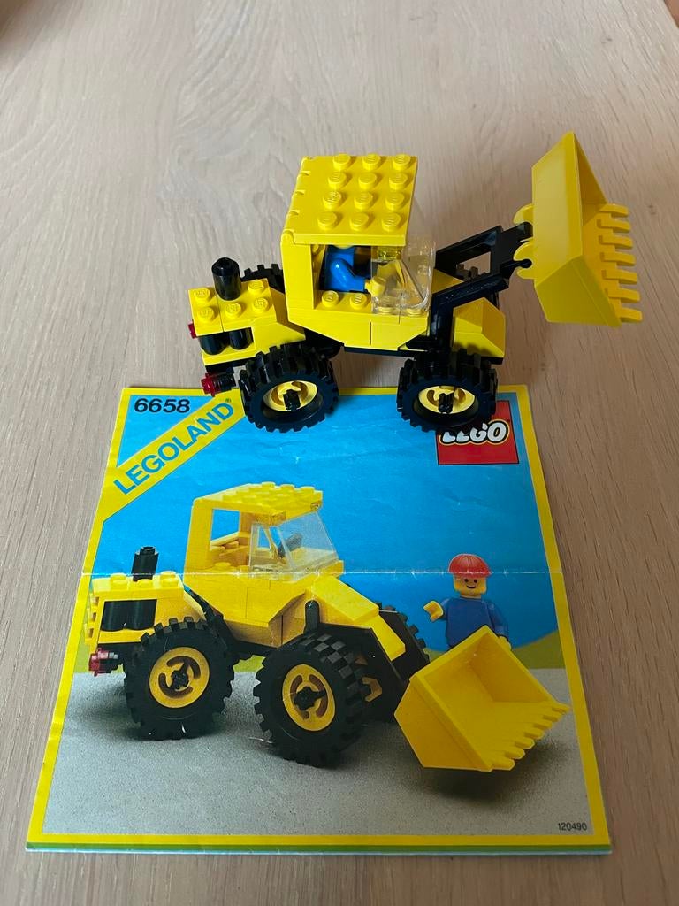 Lego 6658 Shovel - Vintage Legoland Set, Lego, Ophalen of Verzenden, Zo goed als nieuw, Compleet