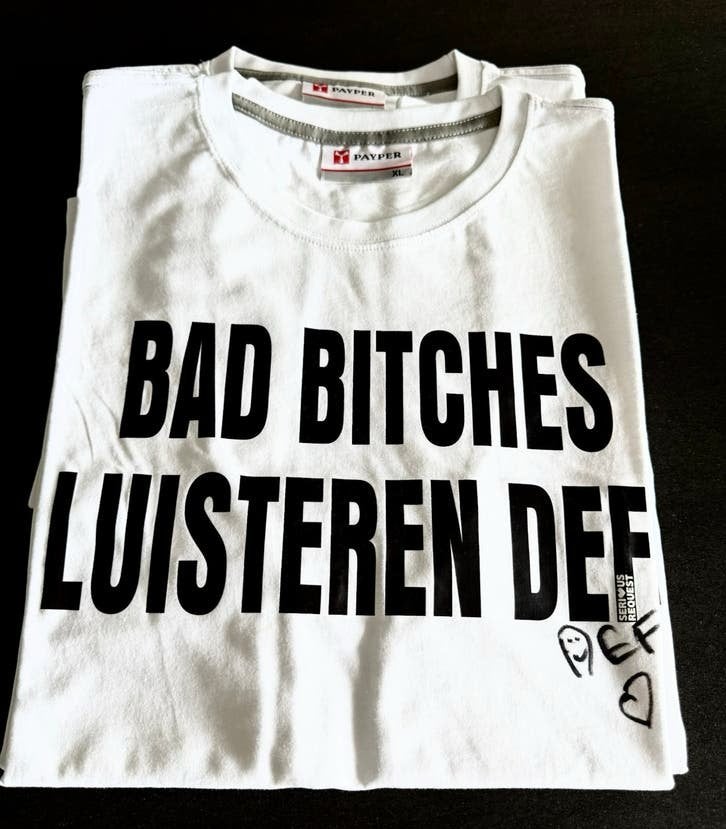 DEF T-shirt gesigneerd, Wit, Maat 46/48 (XL) of groter, Nieuw, Ophalen of Verzenden