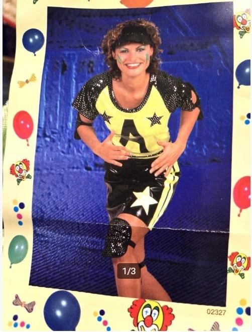 Disco Flower Power outfit mt 40, Maat 38/40 (M), Carnaval, Nieuw, Ophalen of Verzenden