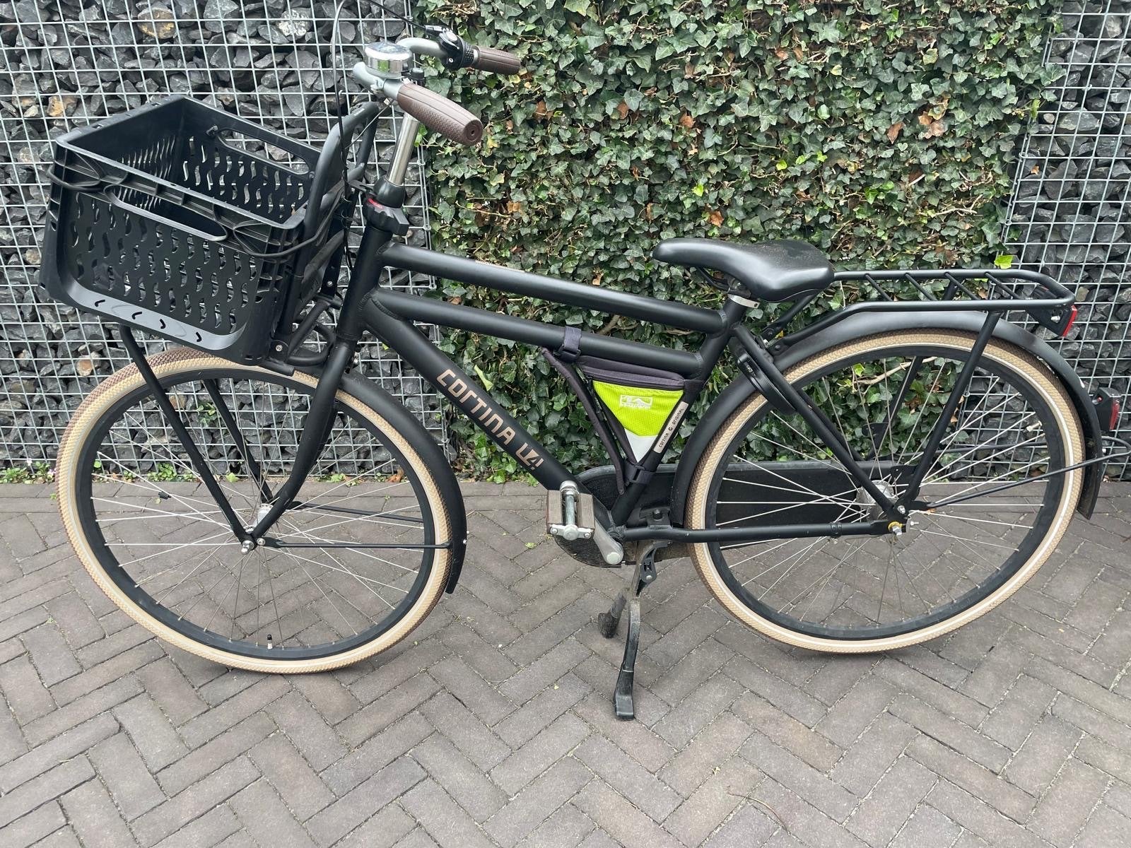 Cortina U4 Transportfiets - matzwart, Terugtraprem, Versnellingen, 49 tot 53 cm, Zo goed als nieuw