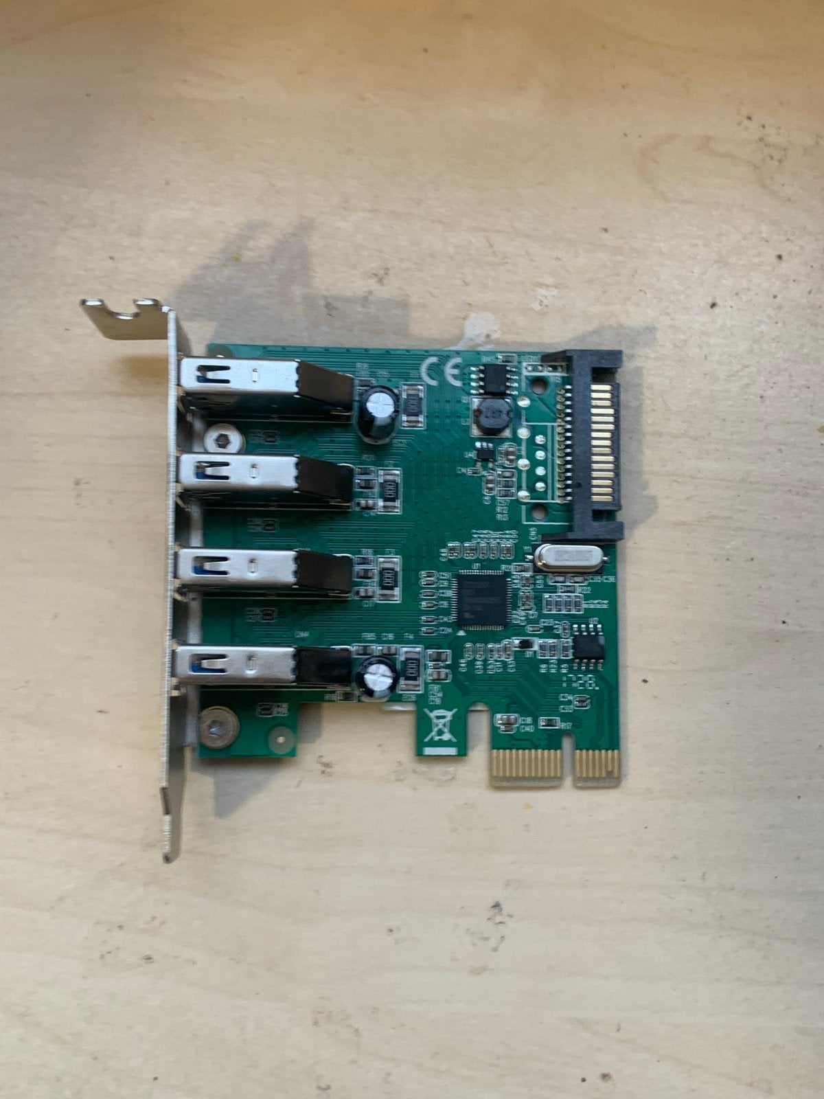 Delock USB 3.0 PCIe x1 Low Profile Kaart, Ophalen of Verzenden, Zo goed als nieuw