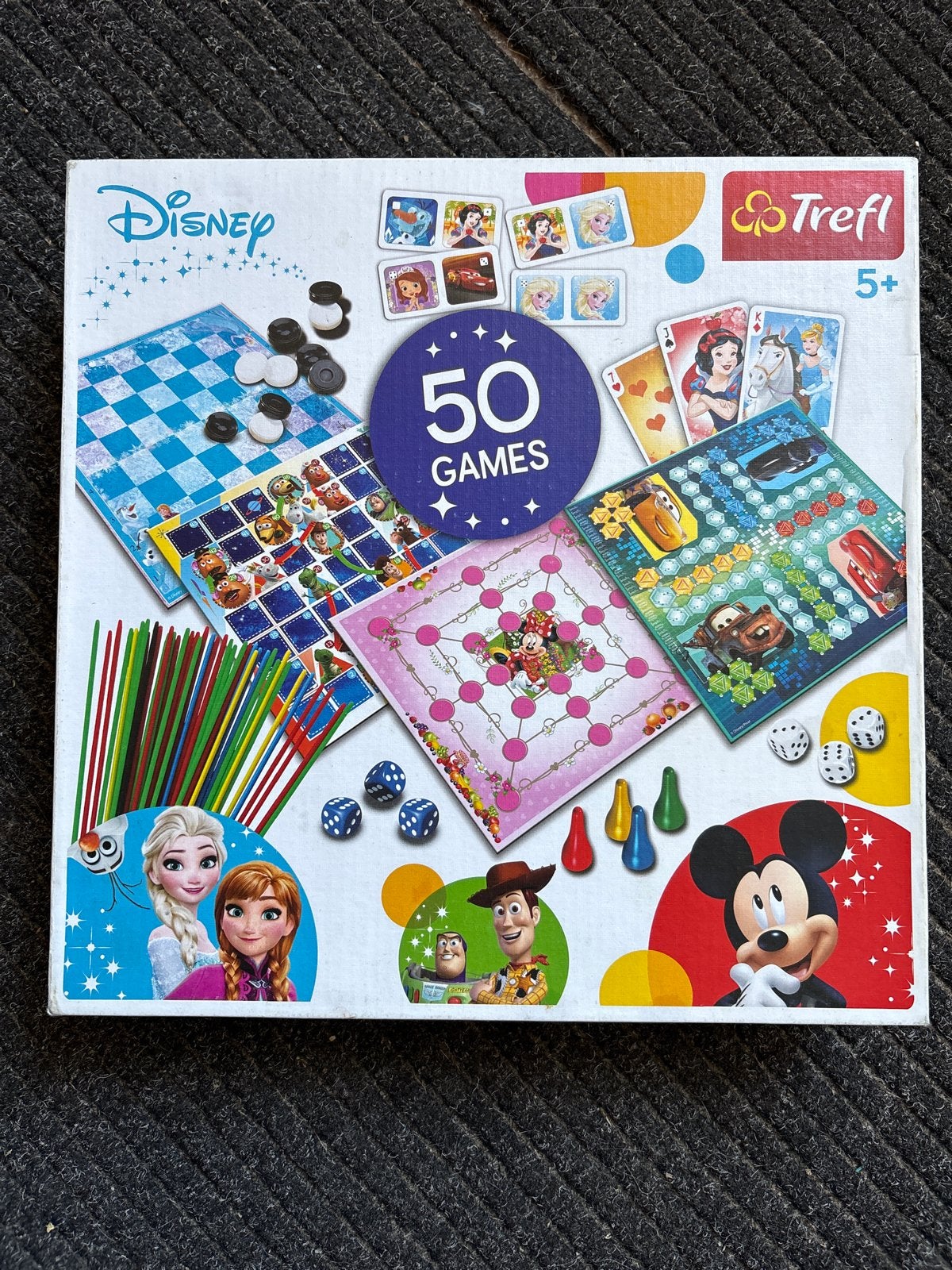 Disney Trefl 50 Spellen Collectie - Bordspellen Set, Een of twee spelers, Verzenden, Gebruikt