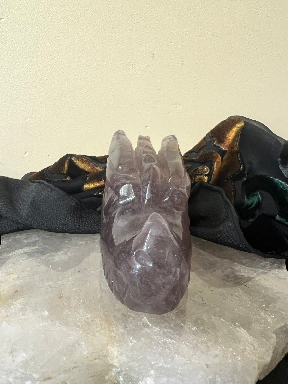 Draak fluoriet schedel skull beschermt inzicht 493 gram, Magnolia11, Ophalen of Verzenden, Zo goed als nieuw, Magnolia11@me.com