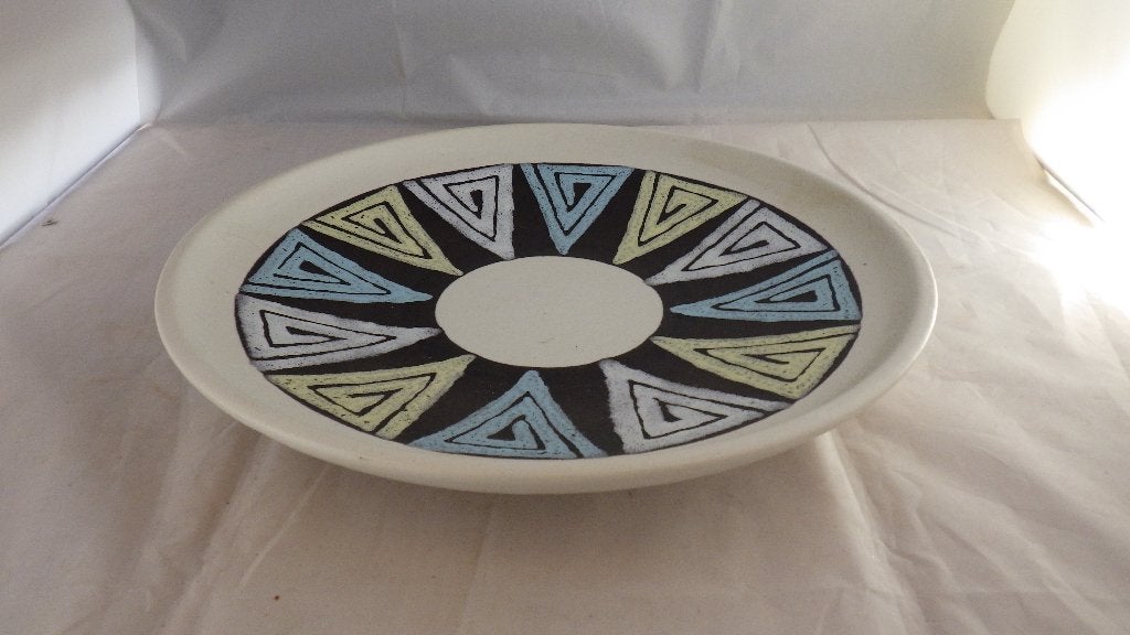mooie ronde west germany schaal, Antiek en Kunst, Antiek | Schalen, Ophalen of Verzenden
