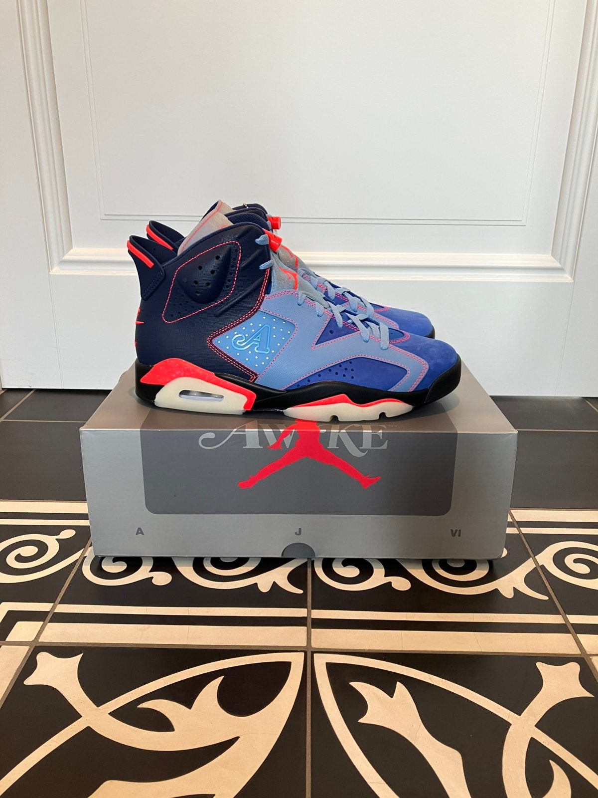 Air Jordan 6 x Awake NY “ Midnight Navy “ Maat 44, Kleding | Heren, Schoenen, Blauw, Nieuw, Ophalen of Verzenden, Sneakers of Gympen