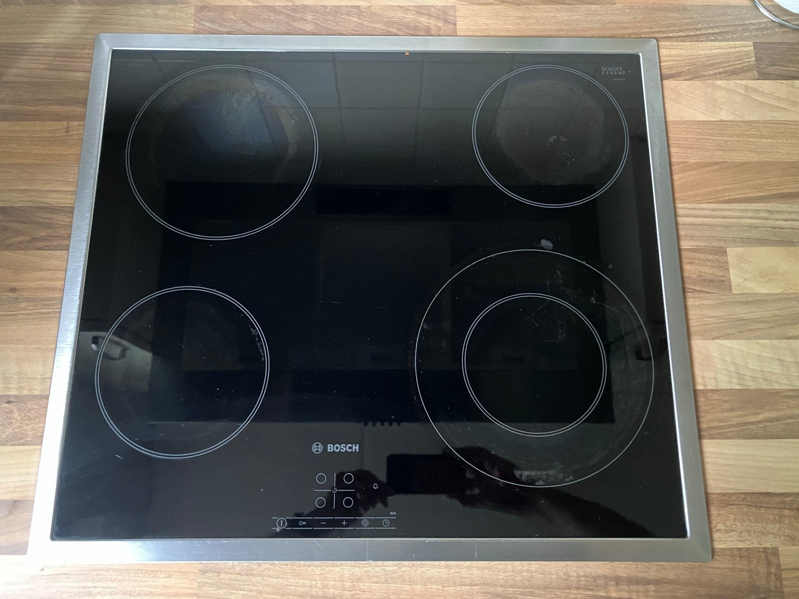 Bosch Keramische Kookplaat - 4 Kookzones, Ophalen, Gebruikt, Keramisch, 4 kookzones