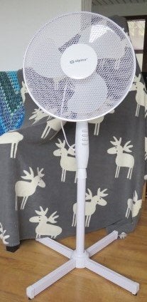 ZGAN ventilator op standaard 45 cm doorsn Alpina, Ophalen of Verzenden, Zo goed als nieuw, Statiefventilator