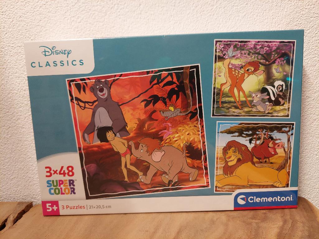 Clementoni puzzel: Disney Classics 3-in-1, Ophalen of Verzenden, 500 t/m 1500 stukjes, Nieuw