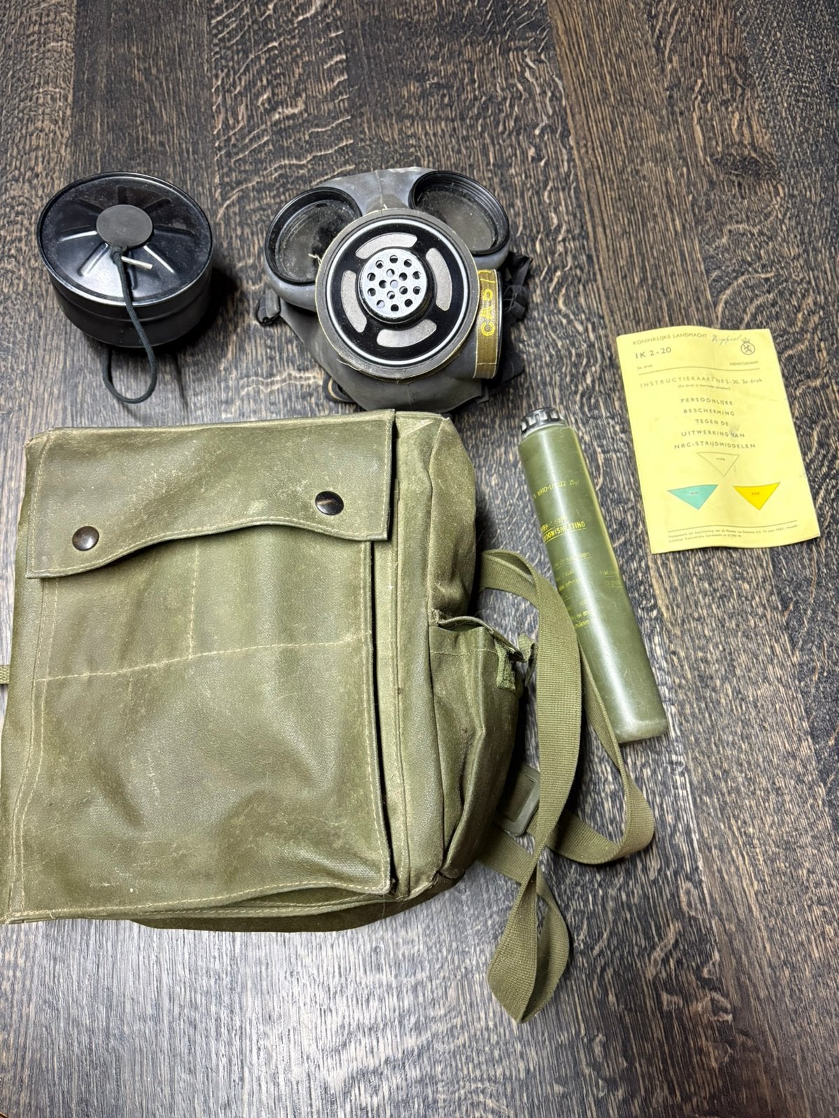 Gasmasker jaren 60, Ophalen of Verzenden, Landmacht, Nederland, Overige typen