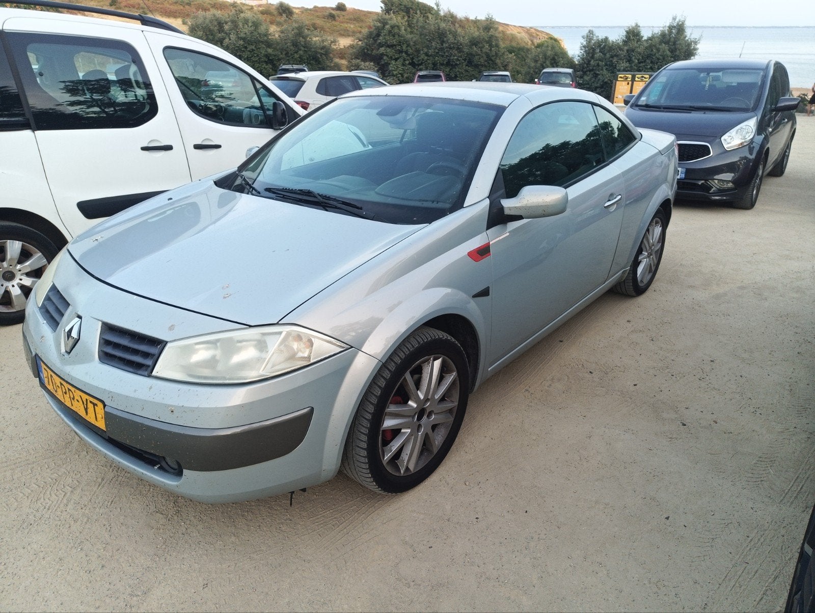 Renault Mégane 1.6 16V Autcom Cabrio 2004 Grijs, Voorwielaandrijving, Stof, 1295 kg, 4 cilinders