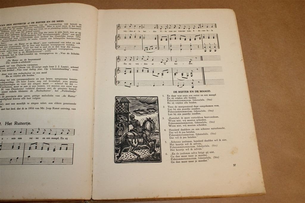 Oude Groninger Liederen — Houtsneden Nico Bulder 1930, Ophalen of Verzenden, Gelezen