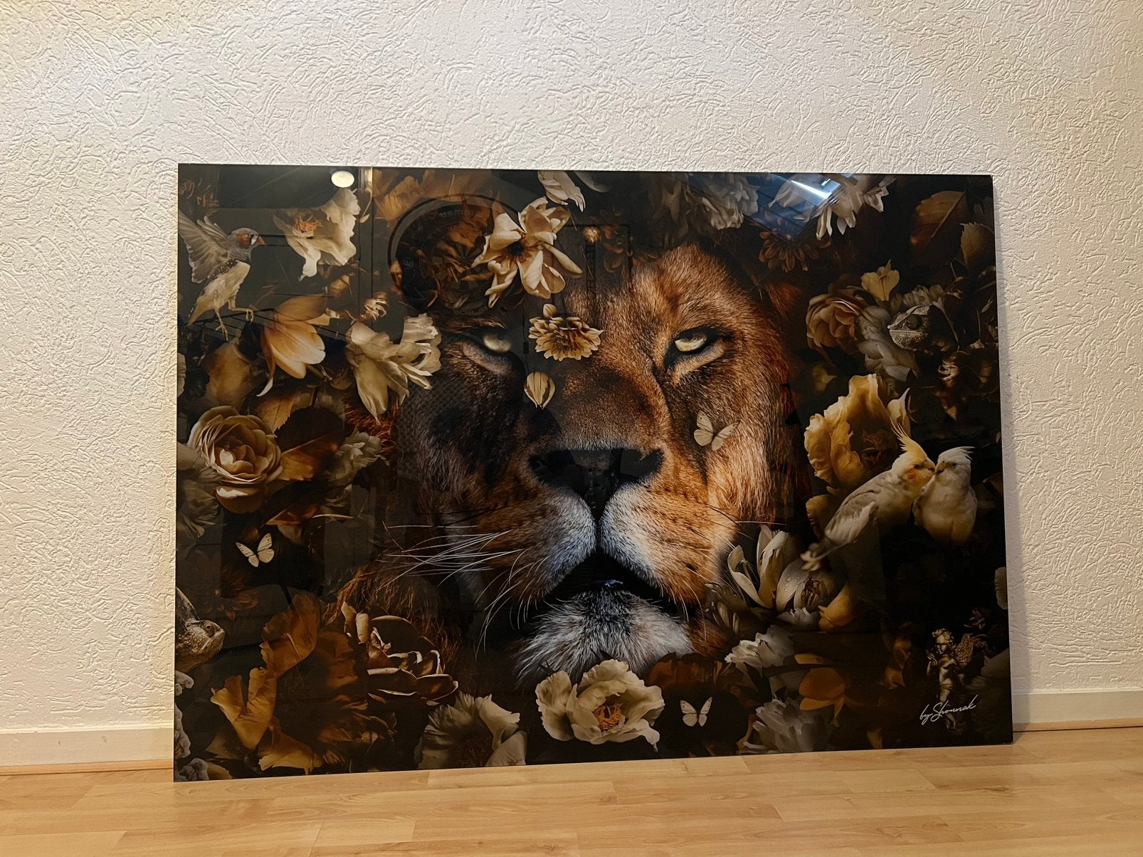 Leeuwen Schilderij op Plexiglas, Ophalen