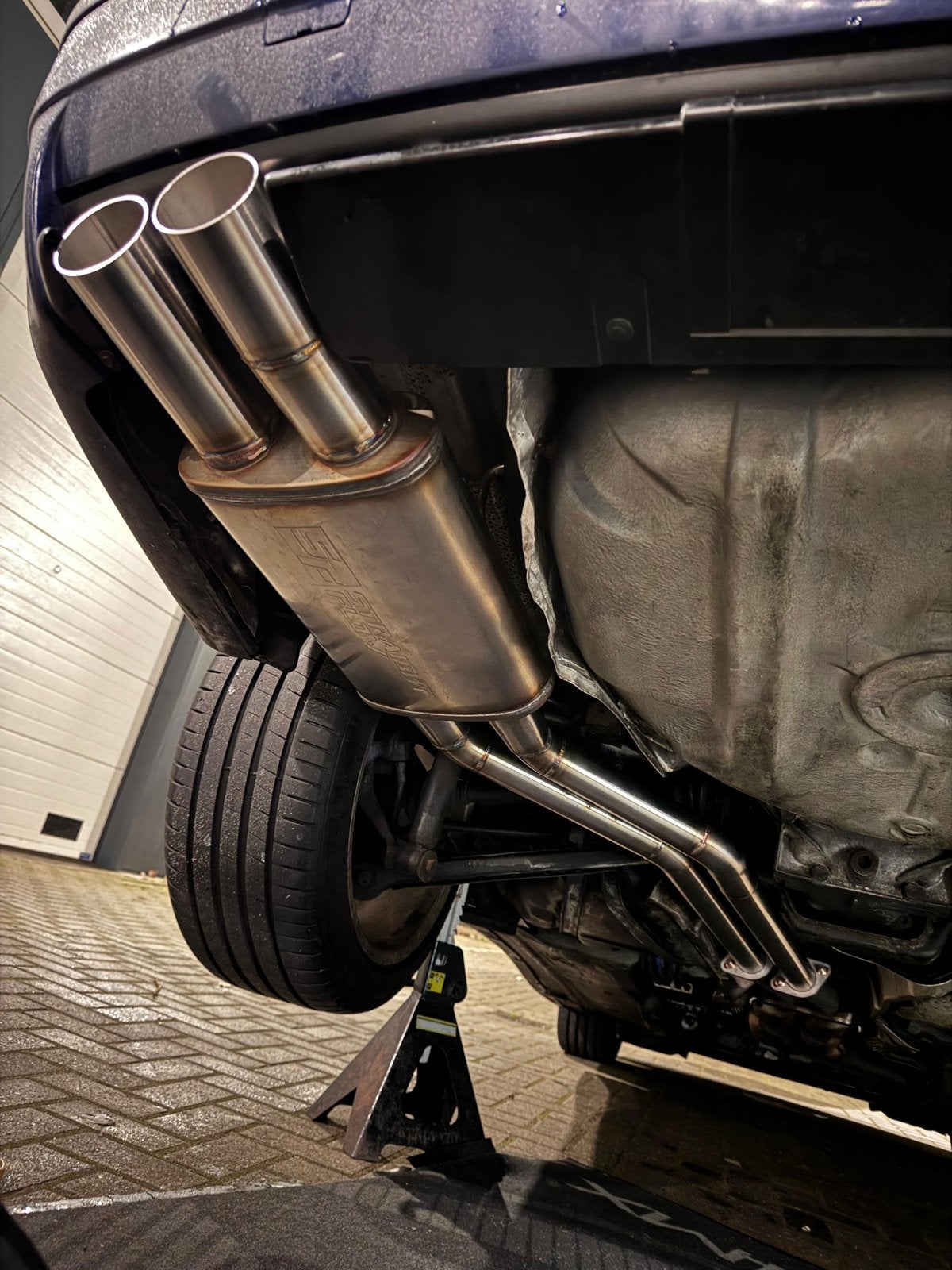 BMW E36 325i 328i RVS einddemper uitlaat, Auto-onderdelen, Uitlaatsystemen, Ophalen, Gebruikt, BMW