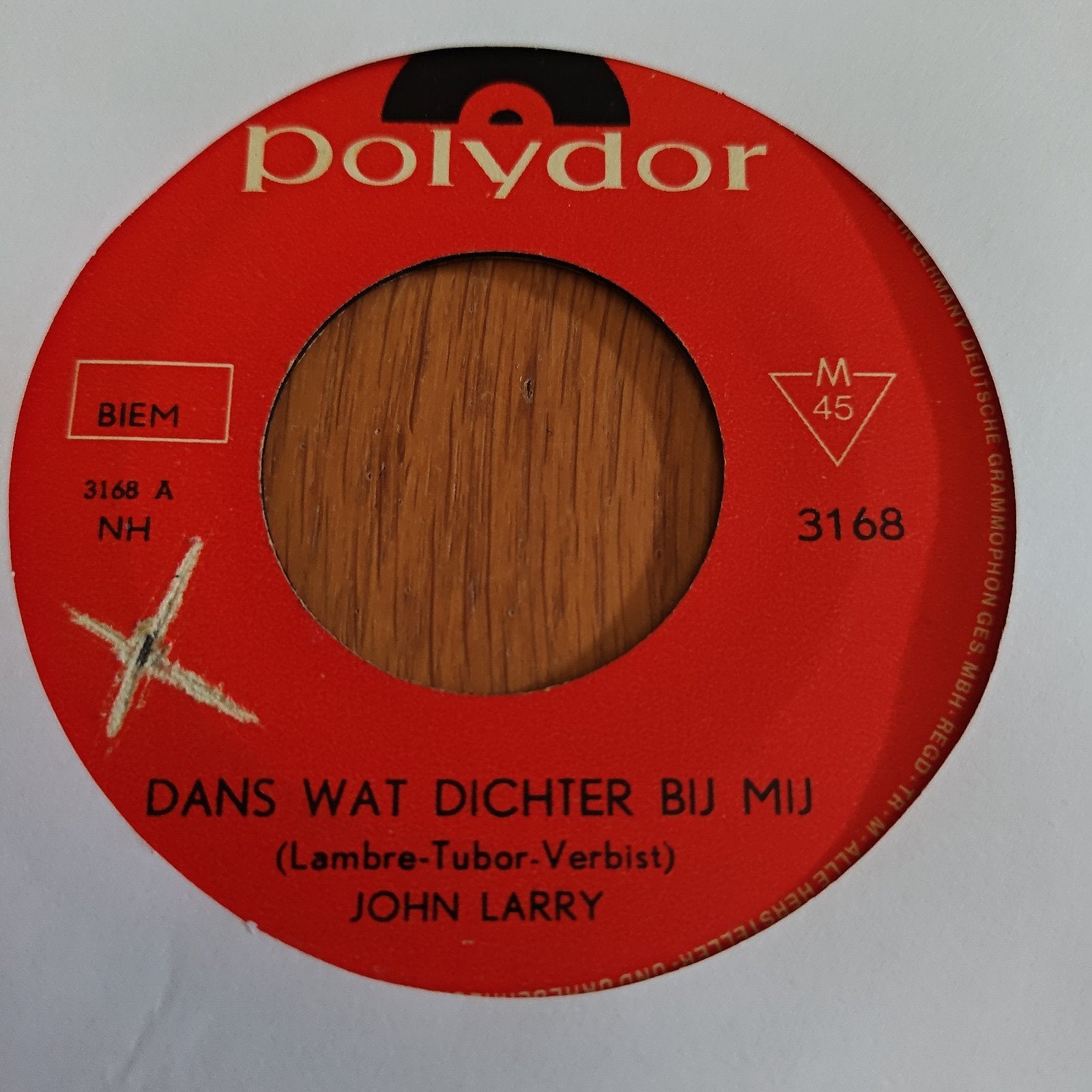 John Larry - Dans Wat Dichter Bij Mij (Polydor 3168), Gebruikt, 7 inch, Ophalen of Verzenden, EP
