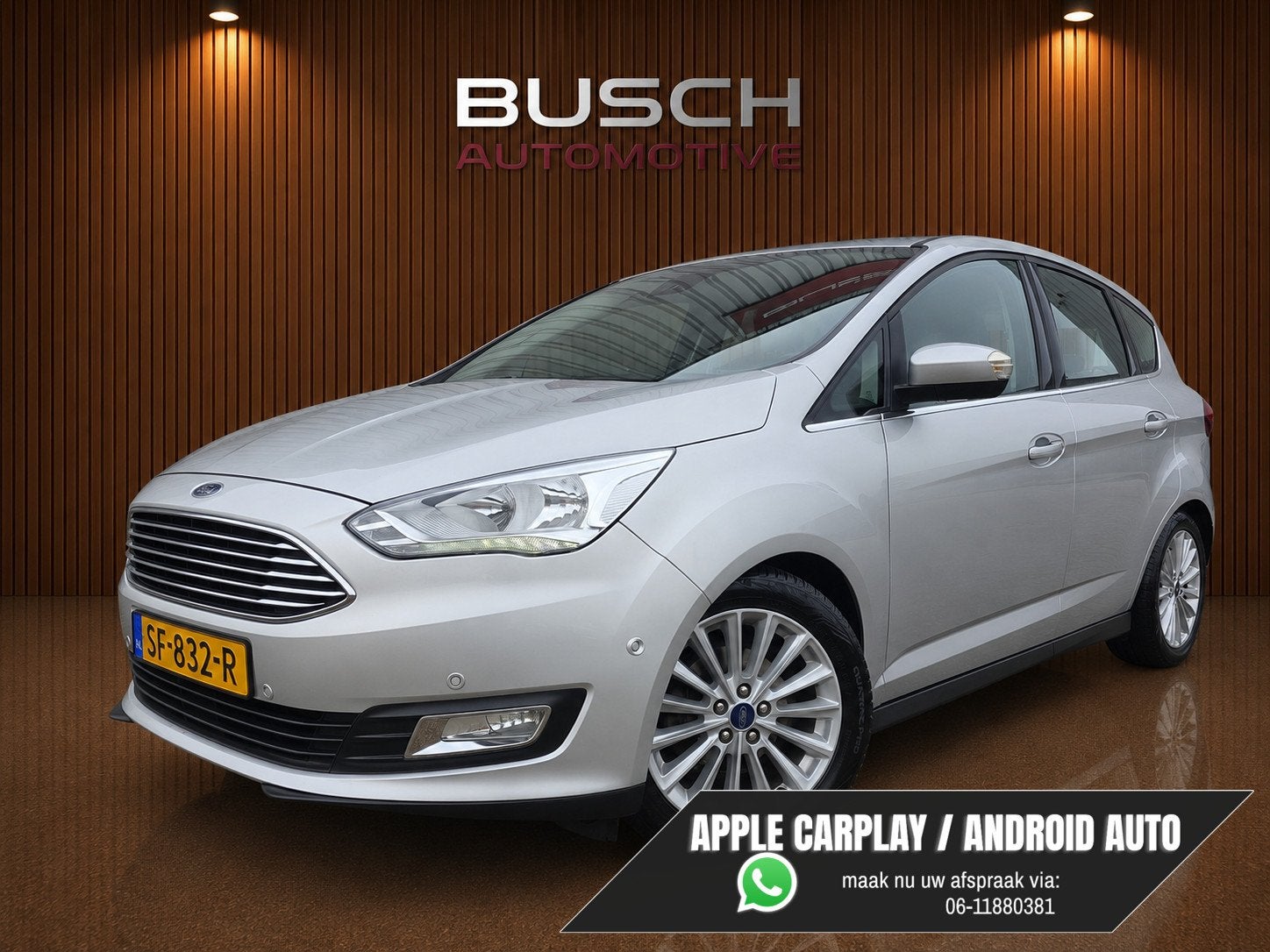 Ford C-Max 1.0 Titanium | VAN 2e EIGENAAR | TREKHAAK |, Auto's, Ford, Bedrijf, Te koop, C-Max, ABS, Airbags, Airconditioning, Android Auto