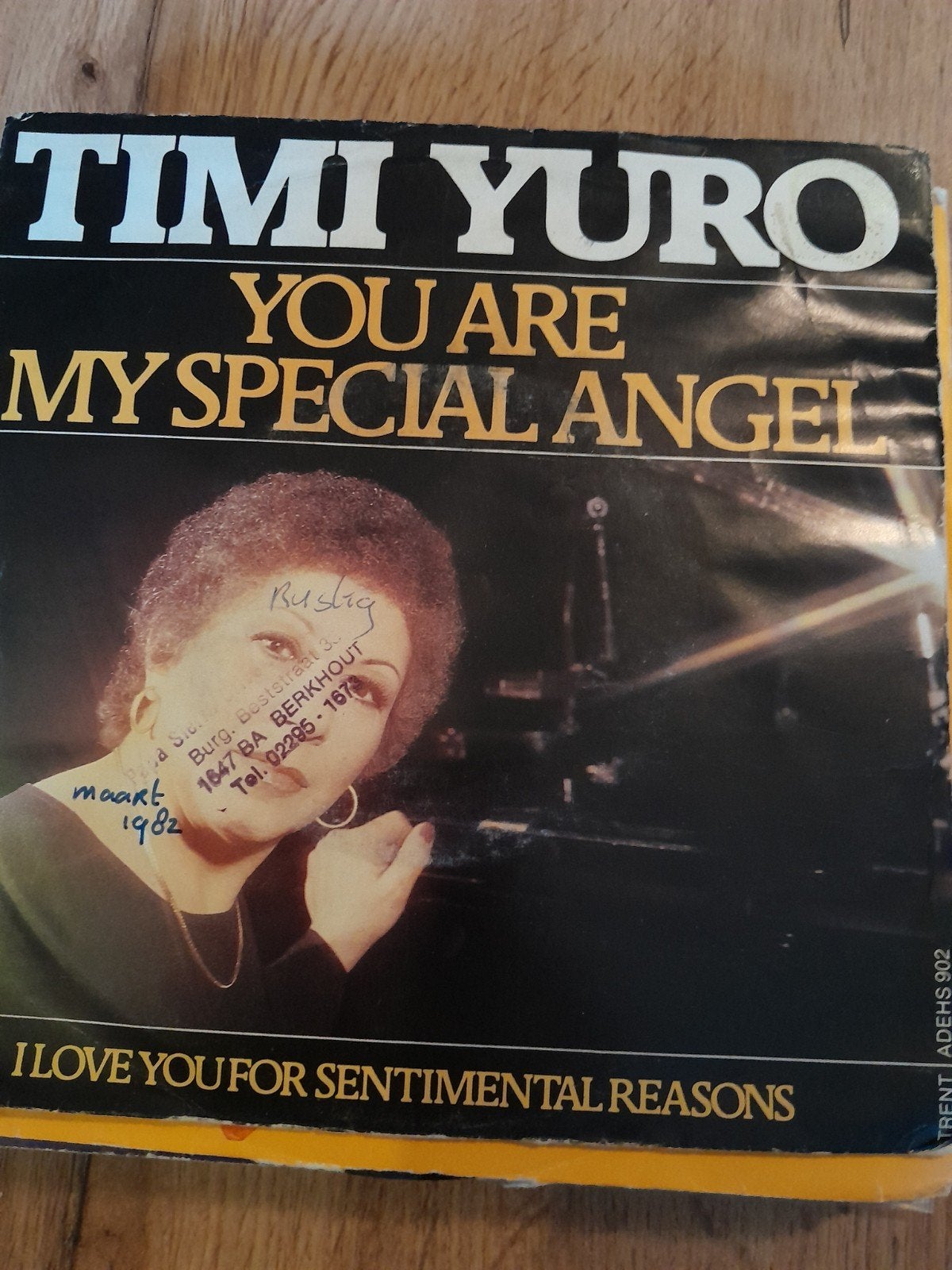 Timi yuro 7 inch you are my special angel, Ophalen of Verzenden, Zo goed als nieuw, Pop
