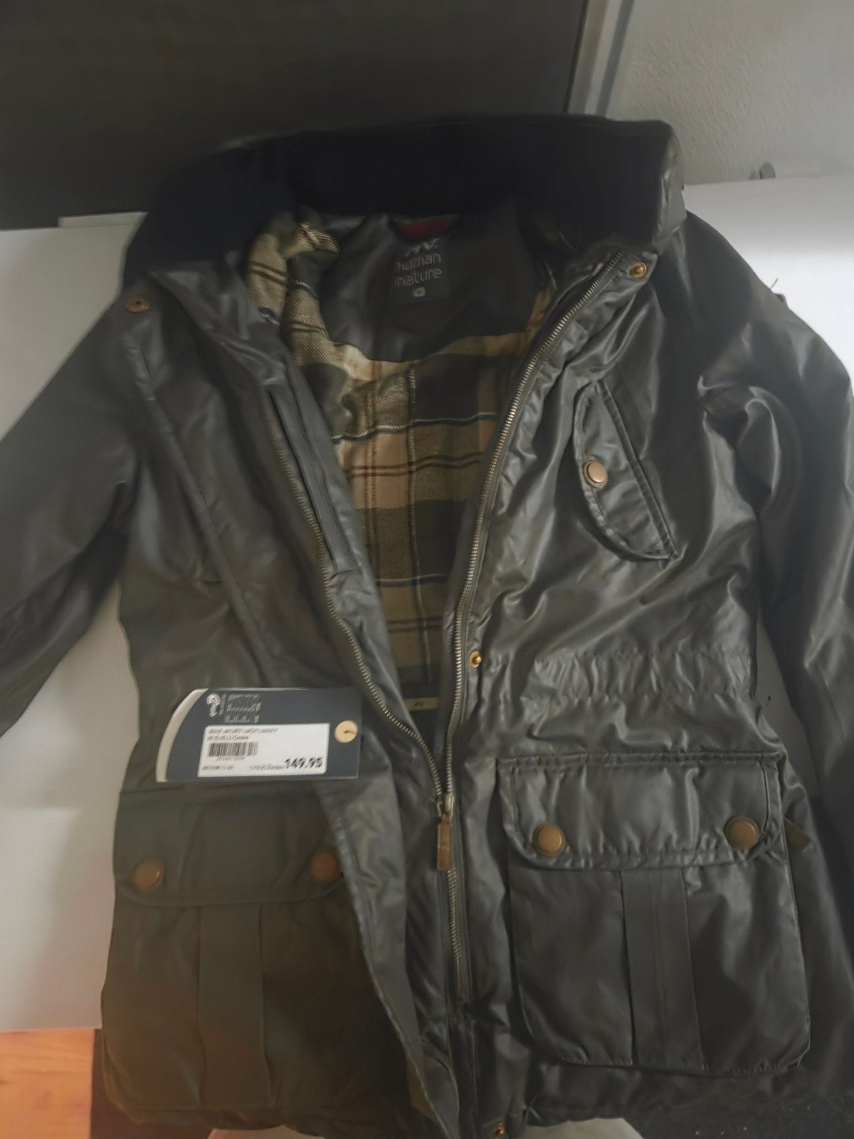 ANWB Human Nature Wax Jacket Lady Linsey - Maat M, Kleding | Dames, Maat 38/40 (M), ANWB Human Nature, Nieuw, Ophalen of Verzenden