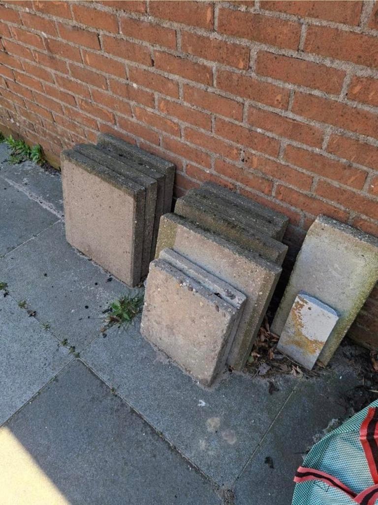 Oude beton tegels, Tuin en Terras, Ophalen, Gebruikt, Minder dan 5 m², Beton