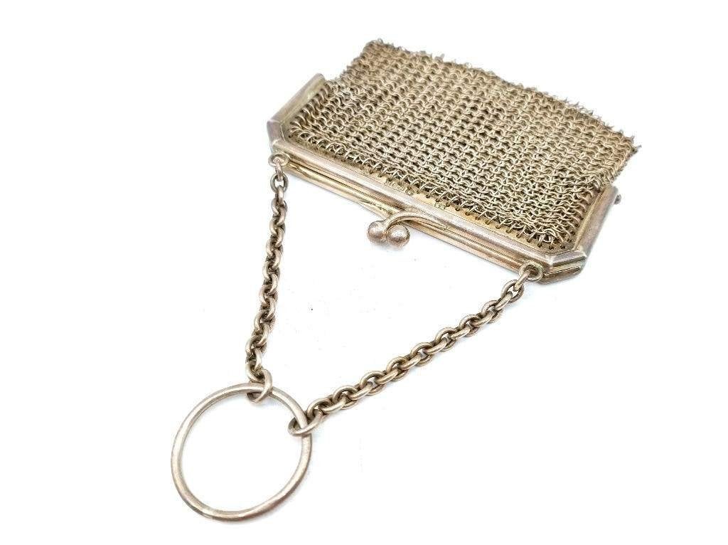 Zilveren beugeltasje met maliënkolder, Engeland, 925, Overige kleuren, Info@zilverwebsite.nl, Verzenden, Zo goed als nieuw