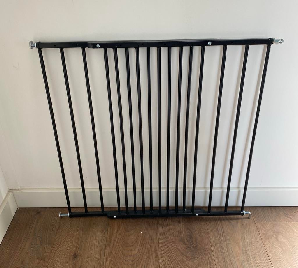 Traphekje zwart Gamma (Daan) 60-107cm, Kinderen en Baby's, Traphekjes, Ophalen, 100 tot 115 cm, Zo goed als nieuw, Klemhekje
