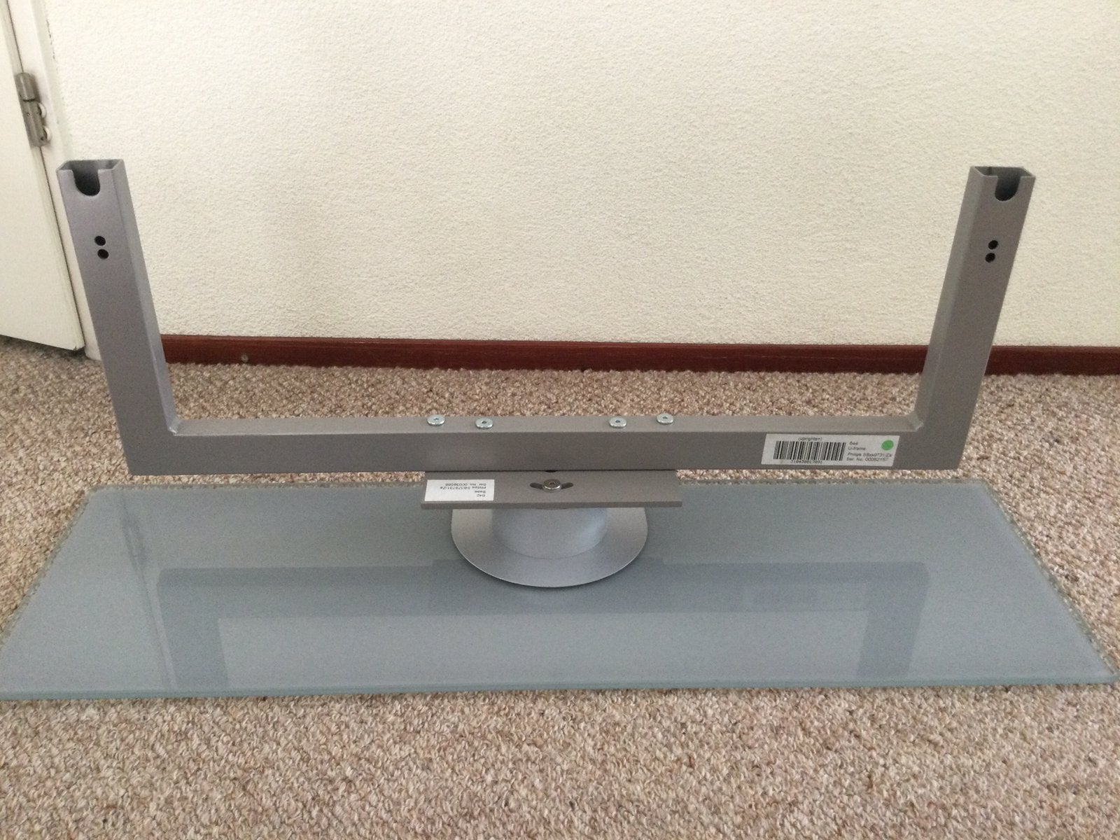 Philips tv standaard type SBxx9731/Za draaibaar glas/staal, Audio, Tv en Foto, Televisiebeugels, Ophalen, Zo goed als nieuw