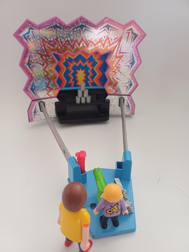 Playmobil Schiettent met 2 poppetjes en accessoires, Ophalen of Verzenden, Gebruikt, Jongen of Meisje