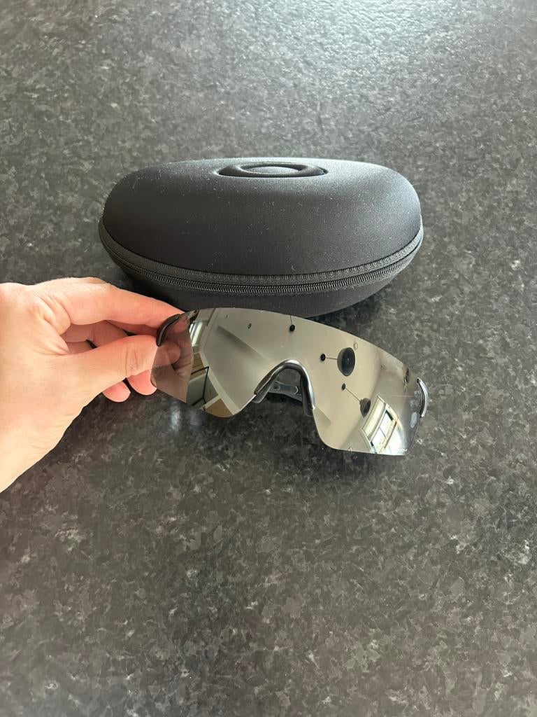 Hardloopbril oakley evzero, Verzenden, Zo goed als nieuw, Overige typen, Overige merken
