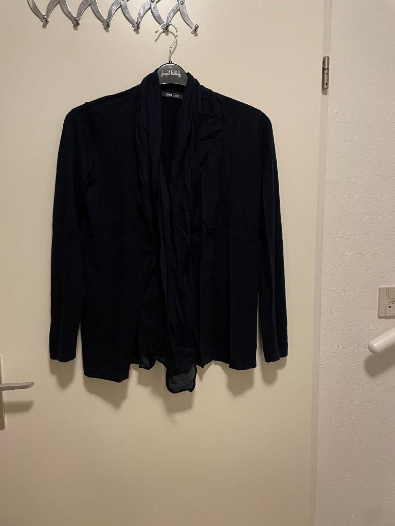 Vest Uno Due donkerblauw maat 42, Blauw, Maat 42/44 (L), Ophalen of Verzenden, Zo goed als nieuw