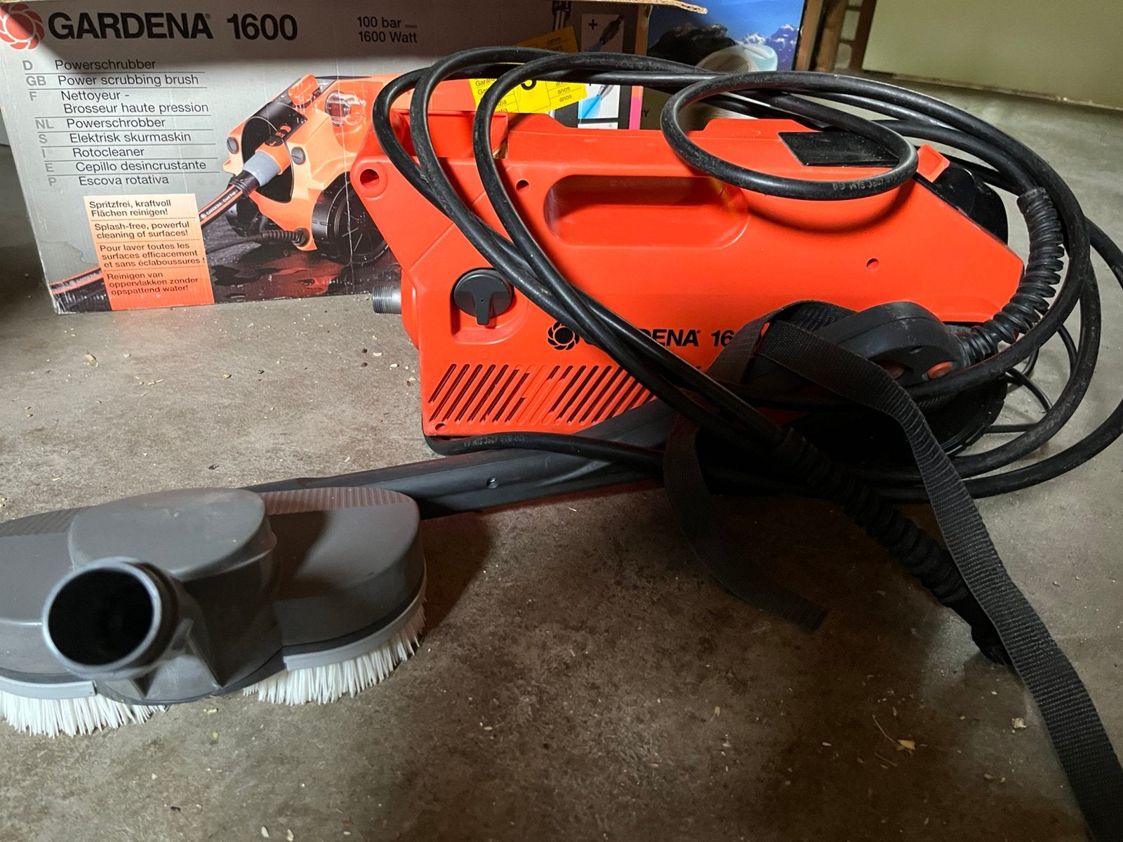 Gardena 1600 Hogedrukreiniger met roterende borstels, Ophalen, Gebruikt, Elektrisch