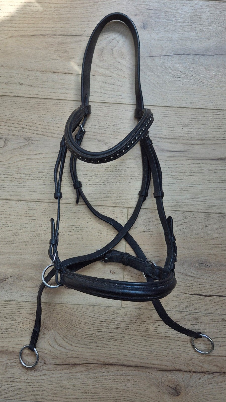 Bitloos hoofdstel COB (kleine full) sidepull kaakgekruisd, Ophalen of Verzenden, Gebruikt, Hoofdstel, Cob