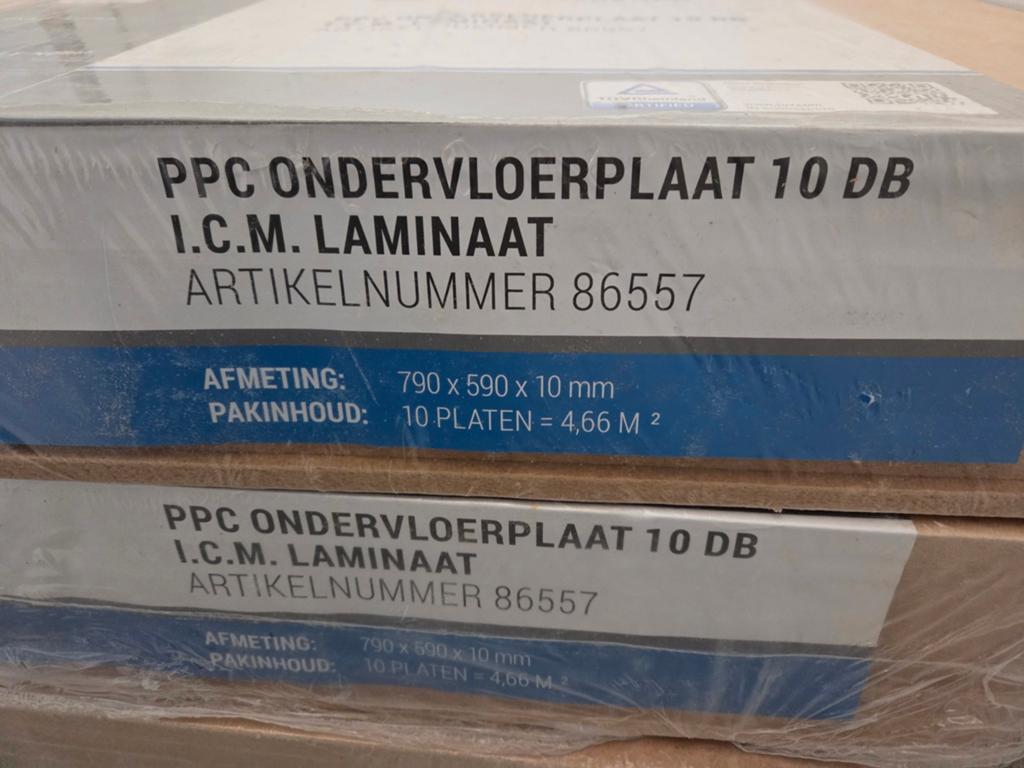 4 pakken PPC ondervloerplaten 10mm - 18.64 m², Ophalen of Verzenden