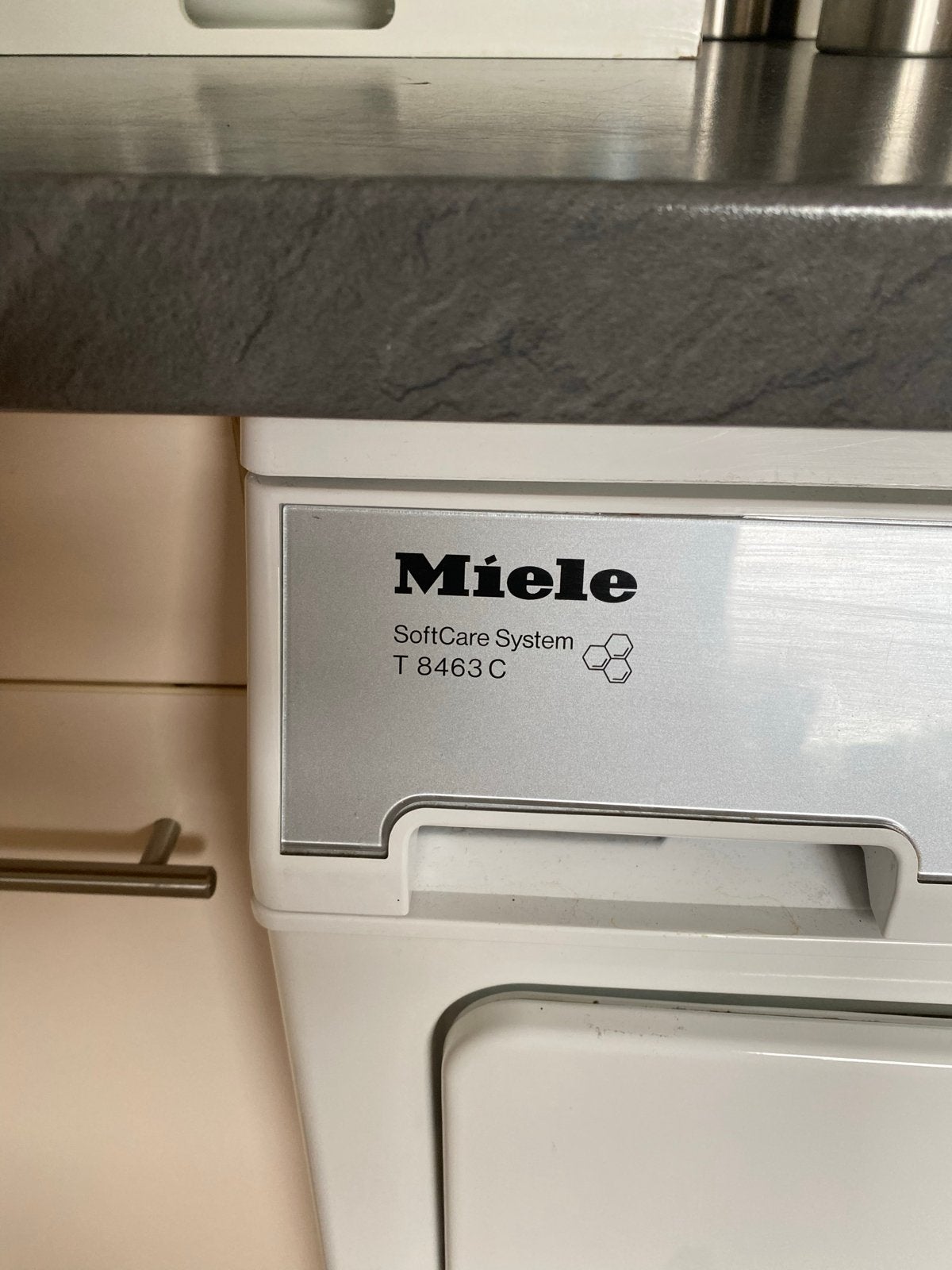 Miele T 8463 C SoftCare System wasdroger, Witgoed en Apparatuur, Wasdrogers, Ophalen of Verzenden, Gebruikt, Voorlader, Condens