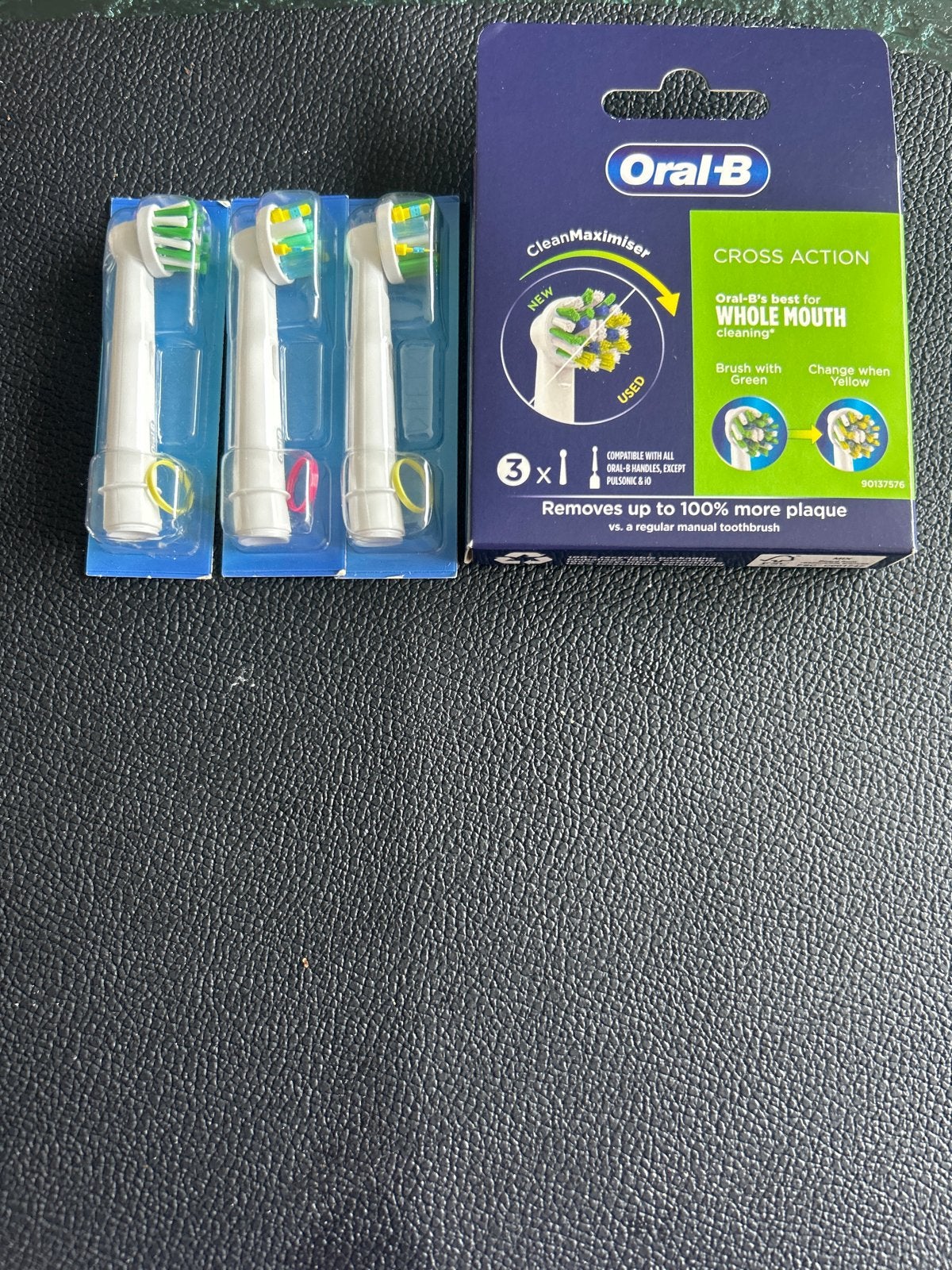 Oral-B Cross Action CleanMaximiser Opzetborstels (3 stuks), Witgoed en Apparatuur, Ophalen of Verzenden, Nieuw, Mondverzorging