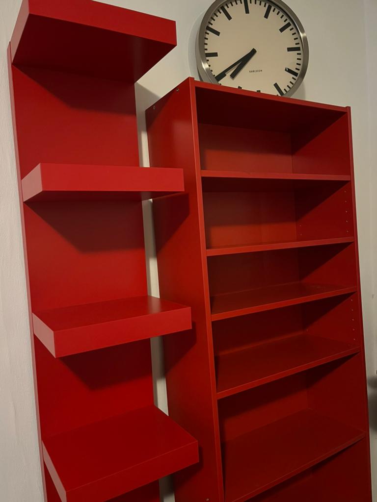 IKEA billy boekenkast + IKEA LACK wall shelf unit, Ophalen, Zo goed als nieuw