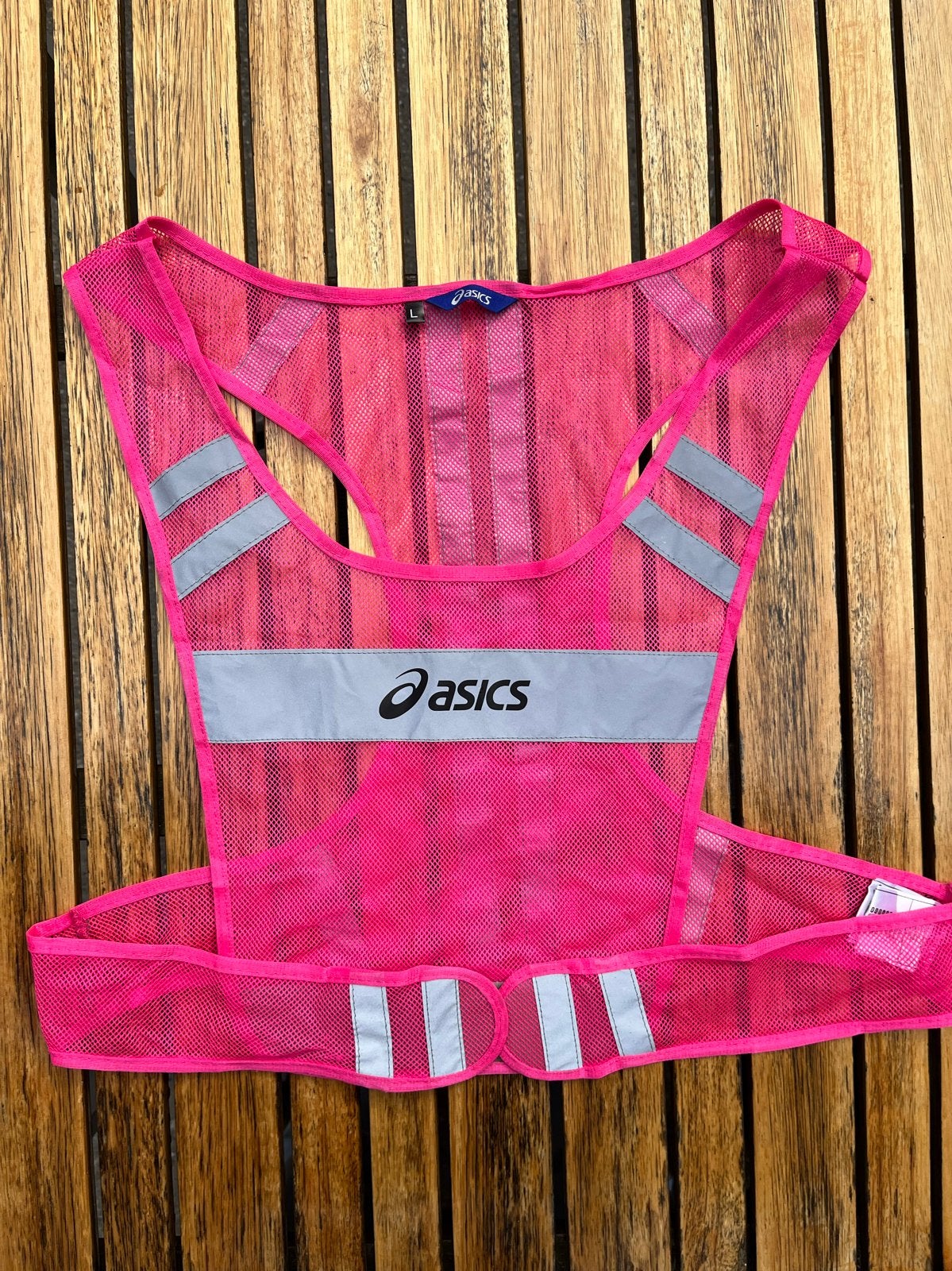 Hardloopvest Asics- refleceterend- L, Ophalen of Verzenden, Zo goed als nieuw, Kleding, Hardlopen