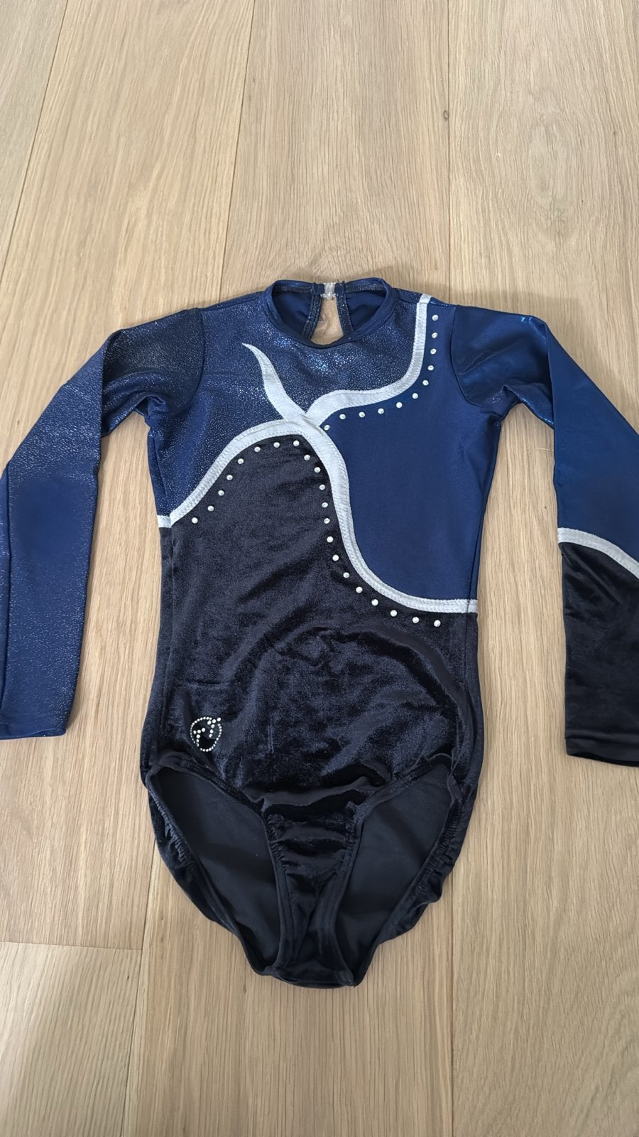 Turnpakje TT Gymnastics maat 140, Sport en Fitness, Blauw, Zo goed als nieuw, Turnpak(je), Kindermaat 122 t/m 140