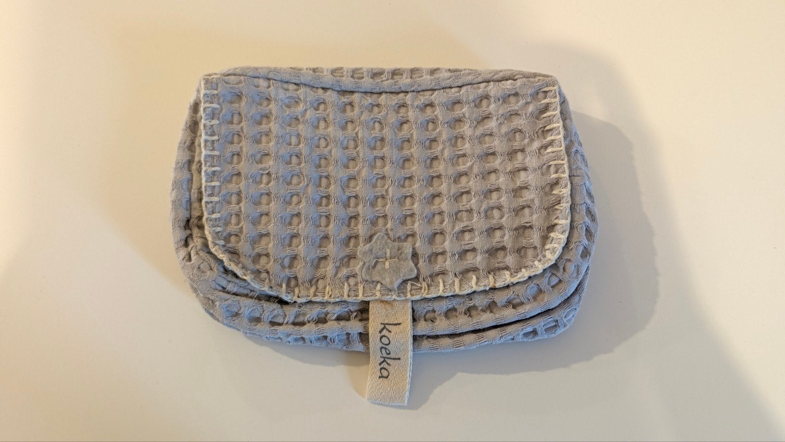 Koeka billendoekjes etui wafelstof grijs, Ophalen of Verzenden