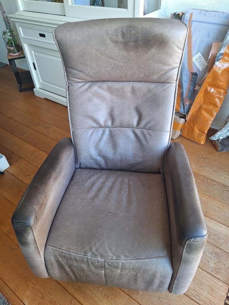 Leren Relaxstoel, Ophalen, Relax, Gebruikt, 50 tot 75 cm