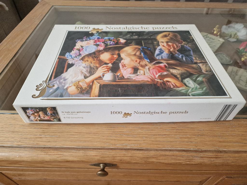 Puzzel 1000 stuks (ik heb een geheimpje), Ophalen of Verzenden, 500 t/m 1500 stukjes, Gebruikt, Legpuzzel