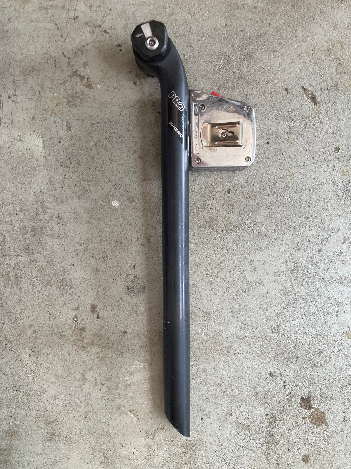 Pro 3d Forged Zadelpen 27.2x380mm, 20mm offset, Fietsen en Brommers, Fietsonderdelen, Overige typen, Ophalen of Verzenden, Zo goed als nieuw